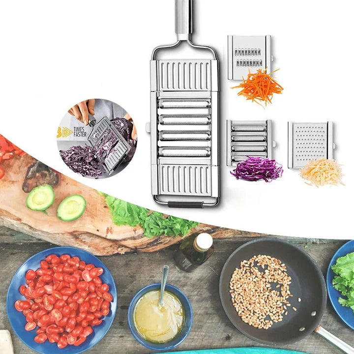 Multifunctionele groentesnijder (+ 4 raspen)