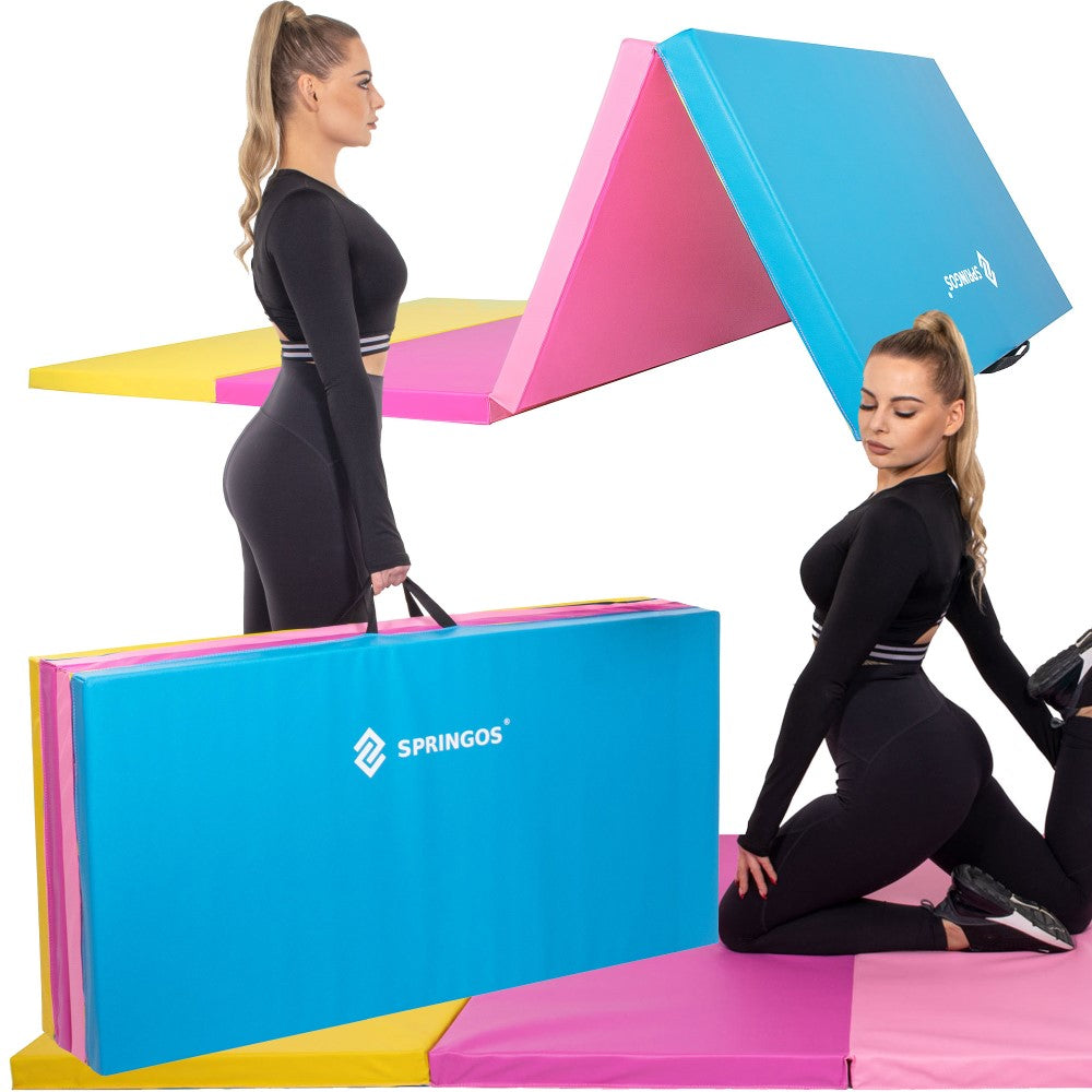 Fitnessmat | 4 Delig | 240 x 120 x 5.5 cm | Multicolor