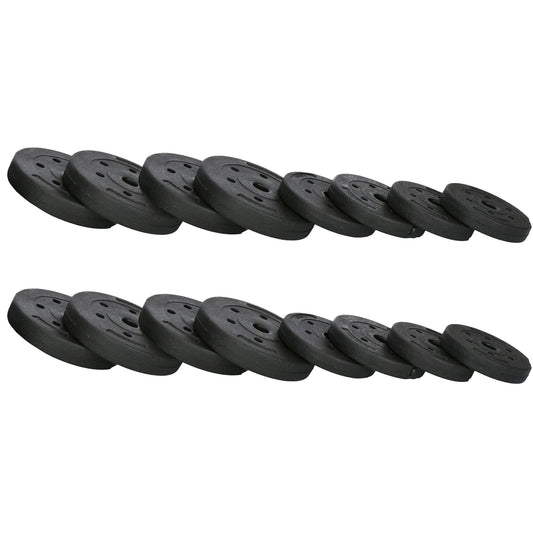 Dumbellset - 6 in 1 Kettlebell Pro Set - 30 KG - Halter Verlengstuk - Verstelbaar - Complete Set - Thuis Sporten - Zwart