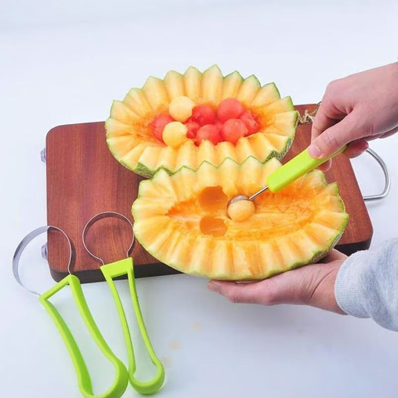 Meloen Snij- & Schep Set - 4-in-1
