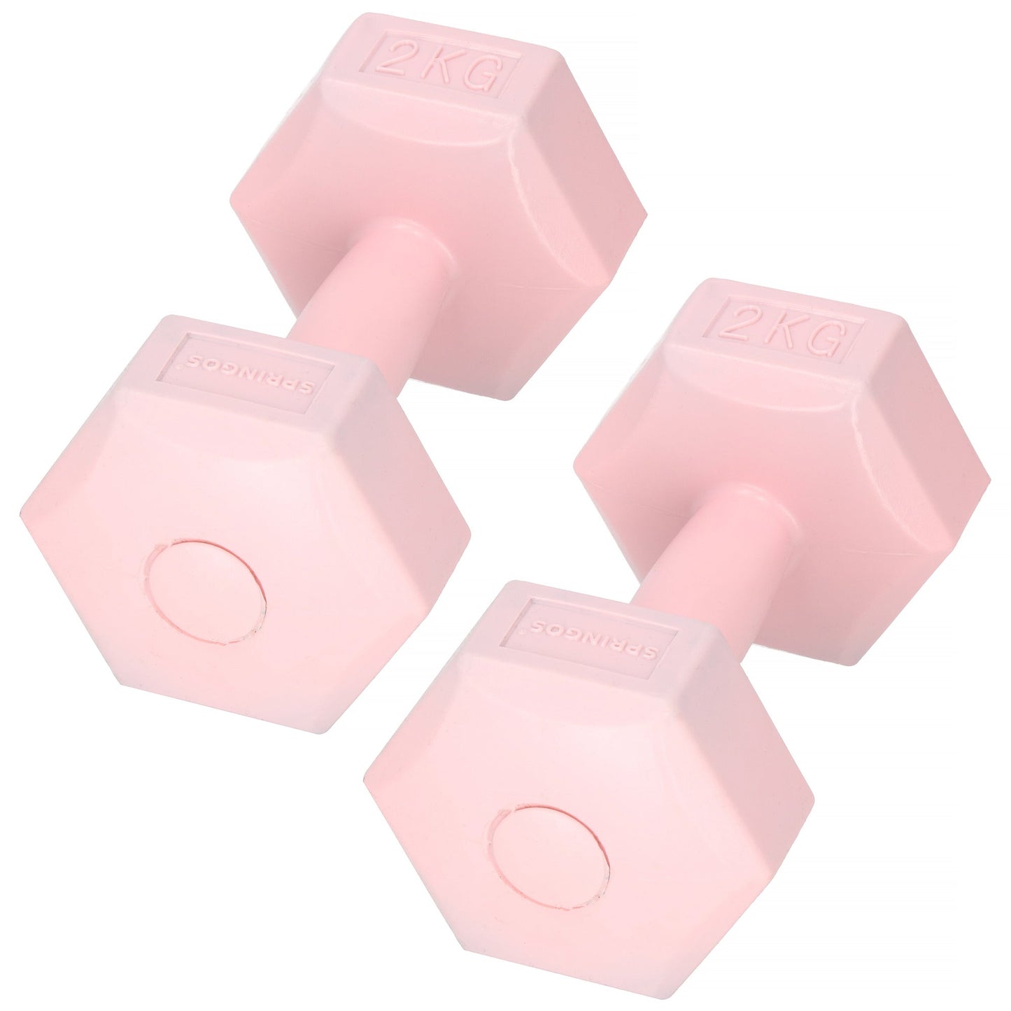 Dumbbell Set - 2 KG - Roze - Oefengewichten
