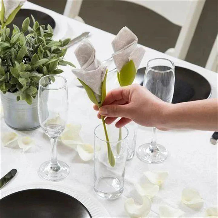 Servet tafeldecor bloemvouwer