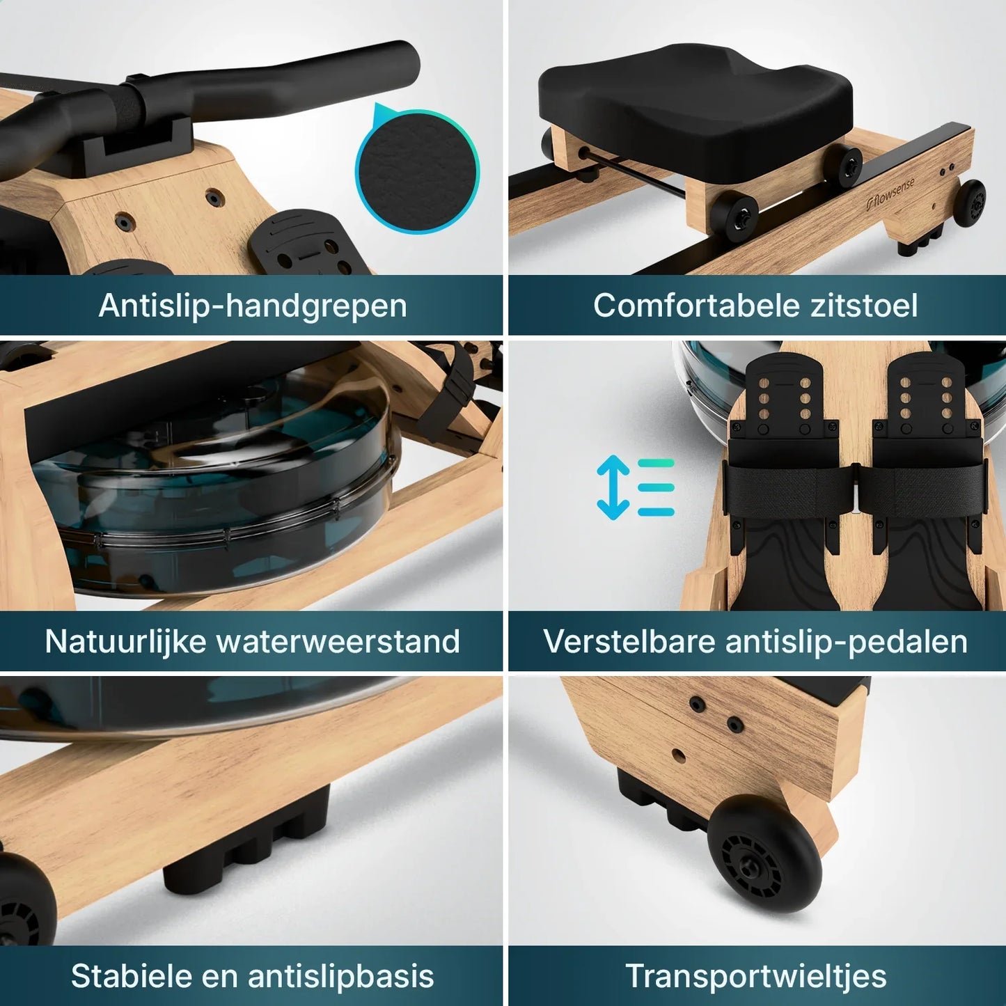 Roeitrainer - RowForge - Hout Met Waterweerstand