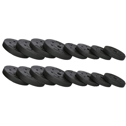 Dumbellset - 30 KG - Halter Verlengstuk - Verstelbaar - Complete Set - Thuis Sporten - Zwart