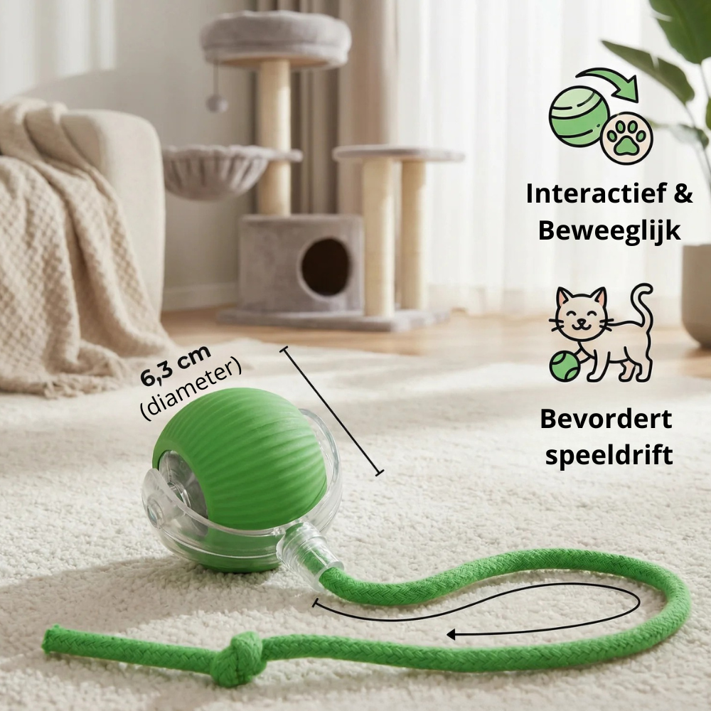 Interactieve Speelbal - Automatisch Bewegend Kattenspeelgoed