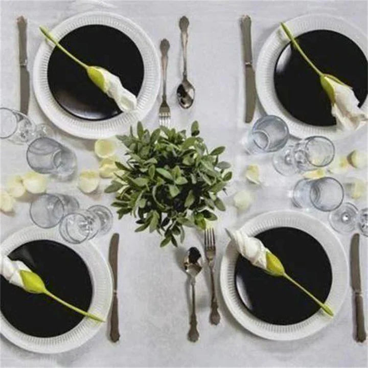 Servet tafeldecor bloemvouwer
