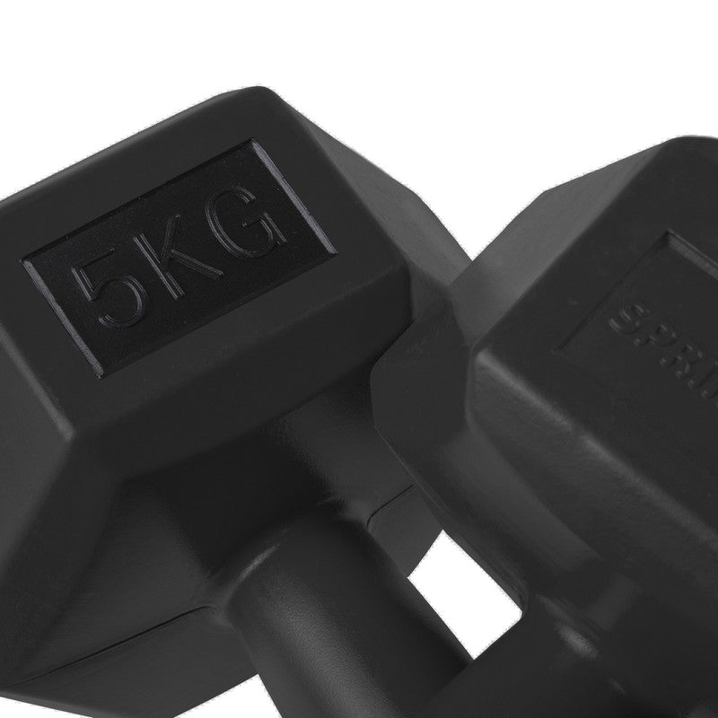 Dumbbell Set - 5 KG - Zwart - Oefengewichten