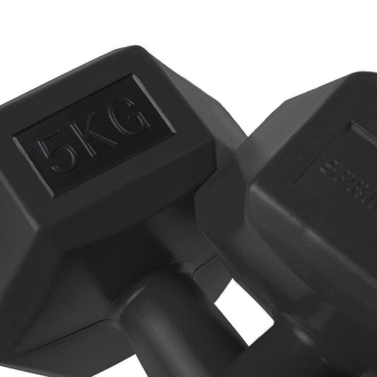 Dumbbell Set - 5 KG - Zwart - Oefengewichten