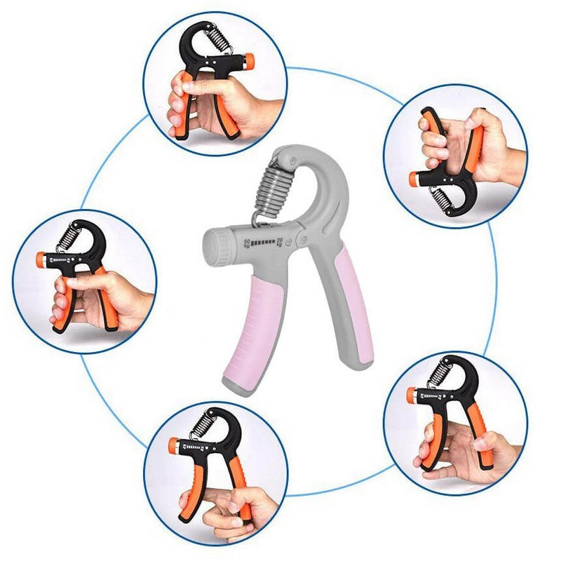Handtrainer | Handknijper | Roze/Grijs