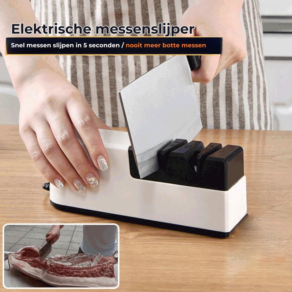 Professionele elektrische messenslijper – meerdere hoeken voor keuken- en outdoor messen