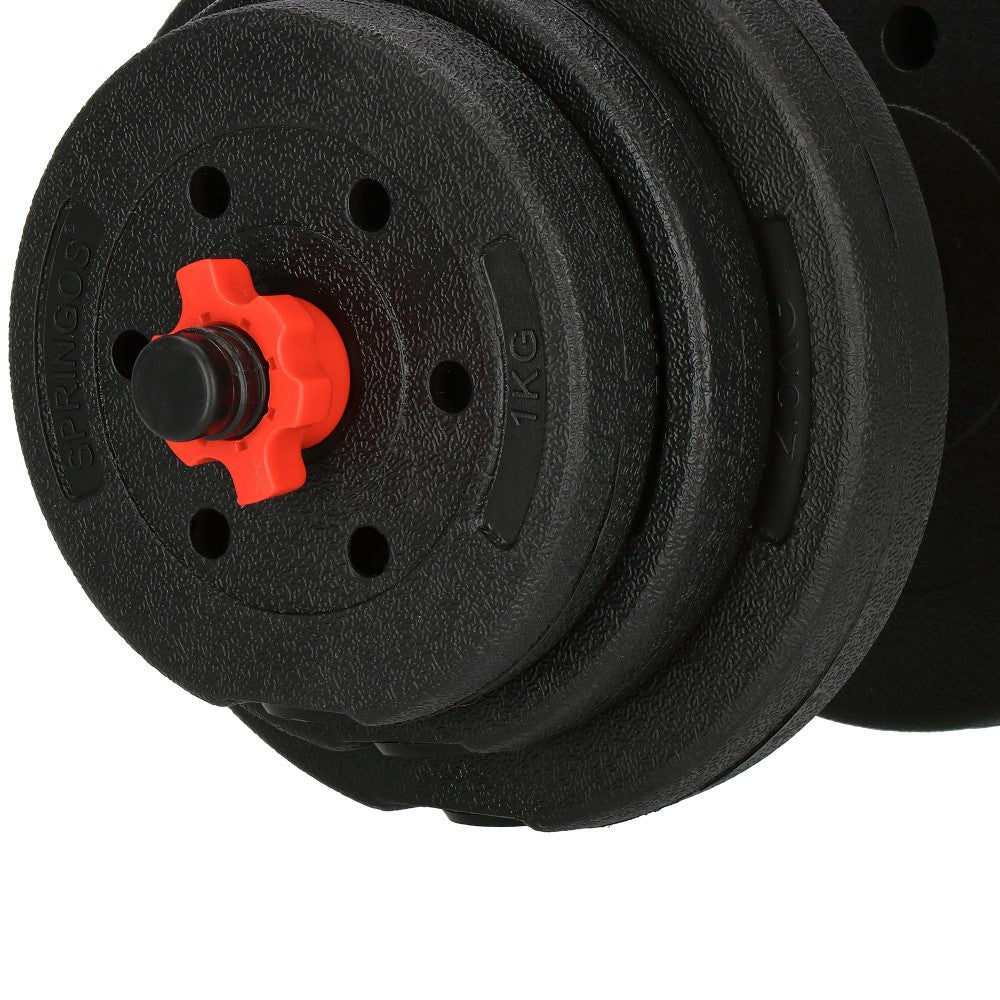 Dumbbell Set | 20 kg | Zwart/Rood