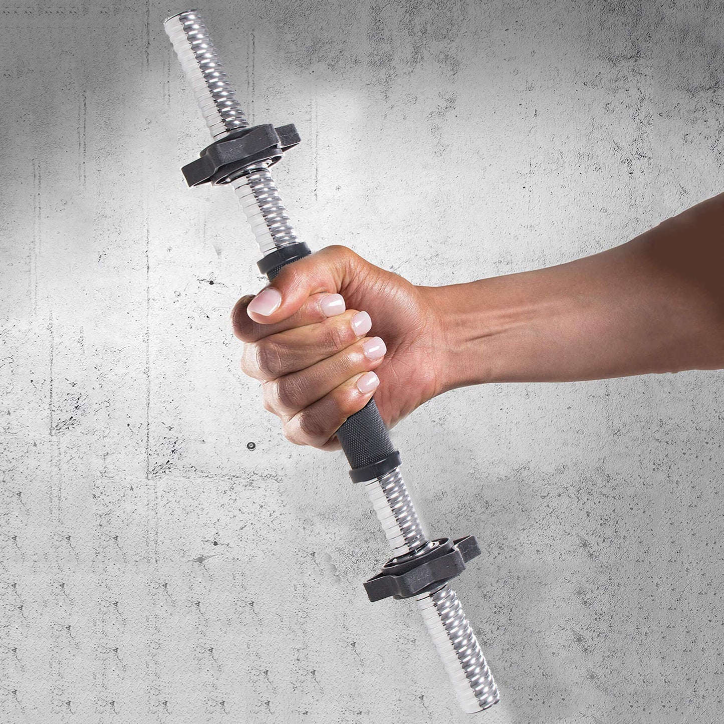 Korte Halterstang | Barbell | Chroomstaal | 45 cm | 0.8KG