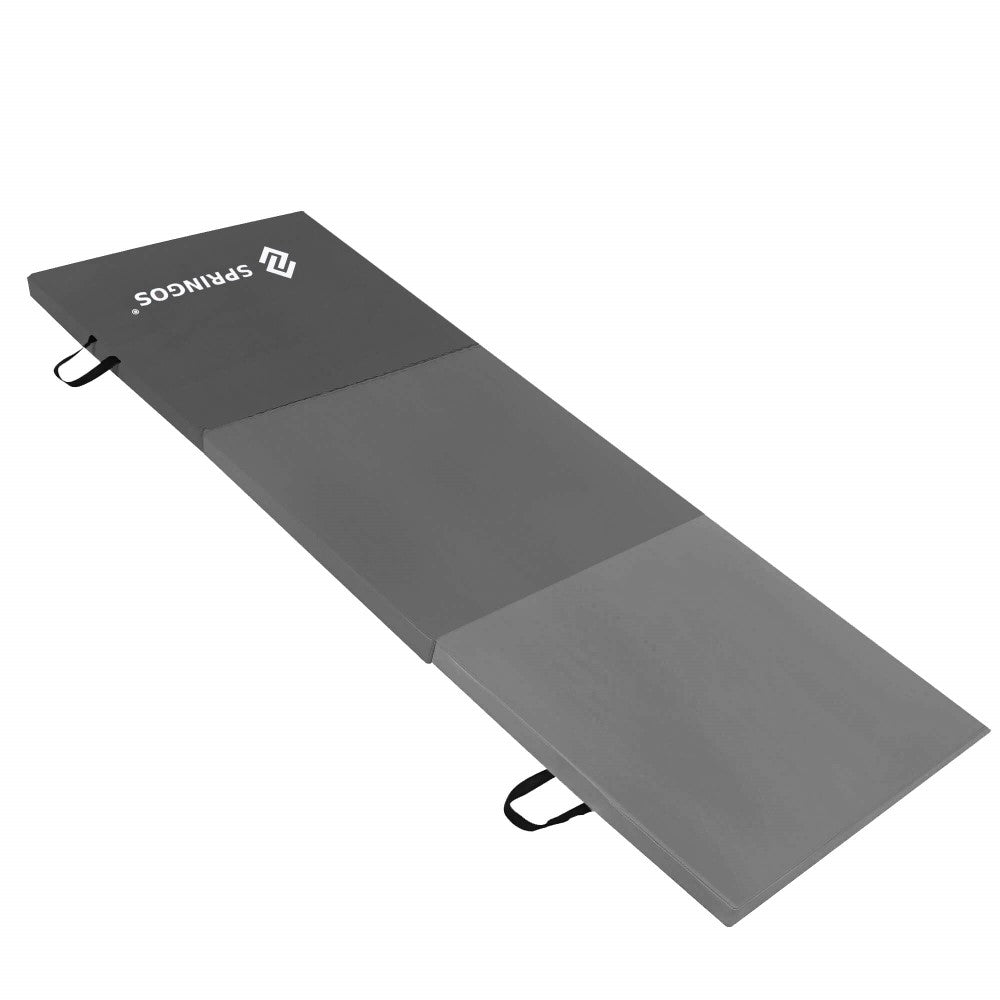 Fitnessmat | 3 Delig | 180 x 60 x 5.5 cm | Grijs Tinten