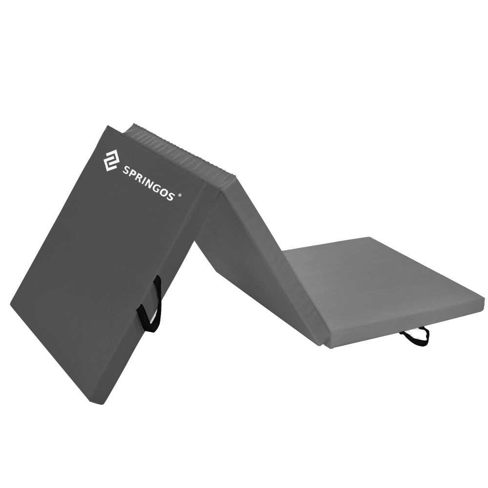Fitnessmat | 3 Delig | 180 x 60 x 5.5 cm | Grijs Tinten