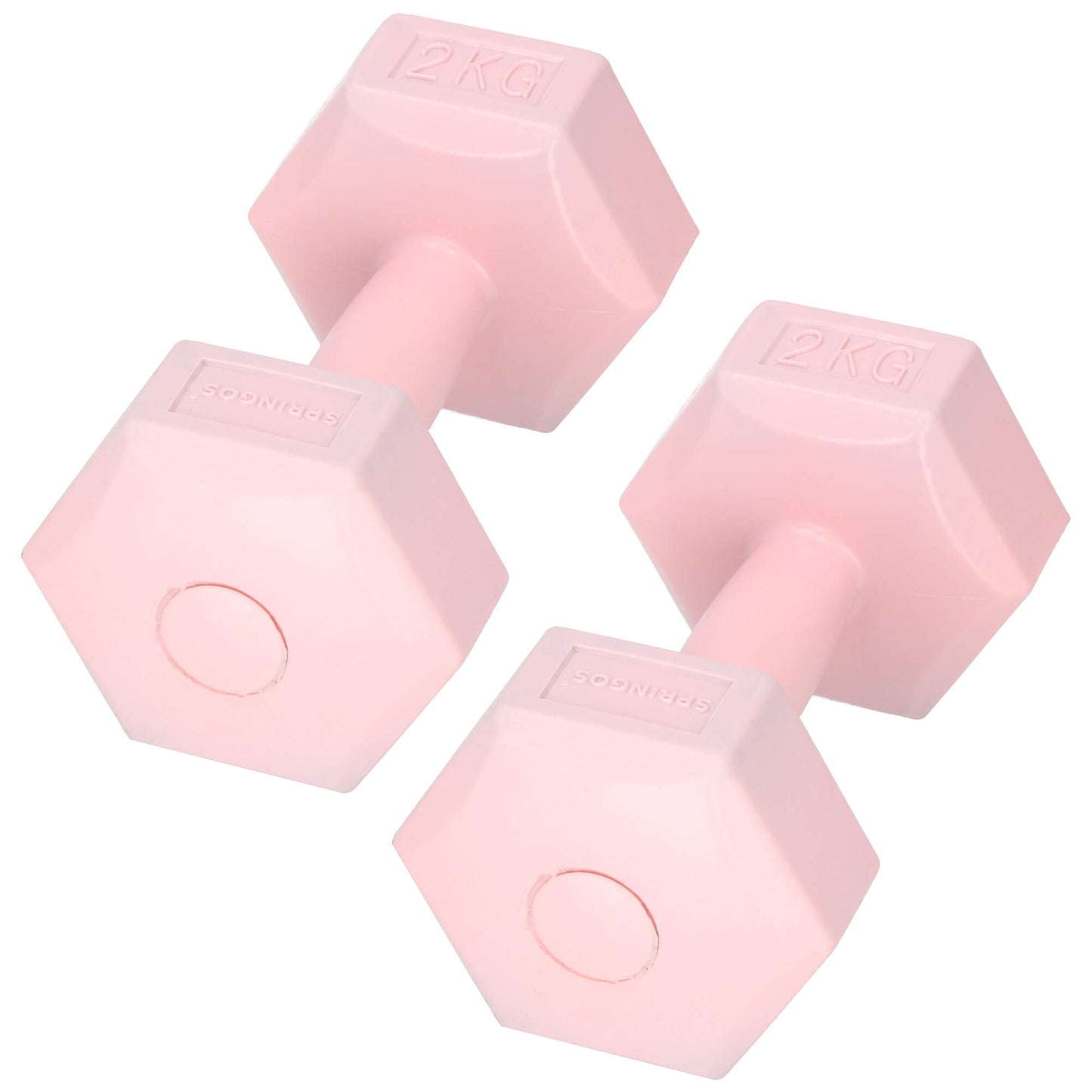 Dumbbell Set - 2 KG - Roze - Oefengewichten