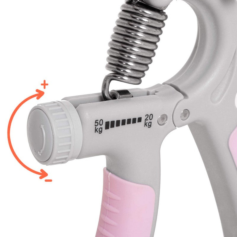 Handtrainer | Handknijper | Roze/Grijs