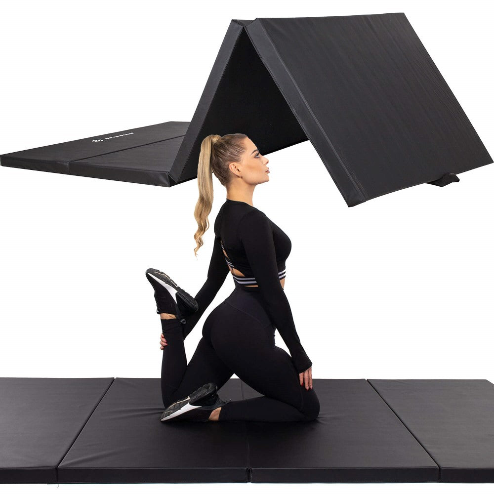 Fitnessmat | 4 Delig | 240 x 120 x 5.5 cm | Zwart
