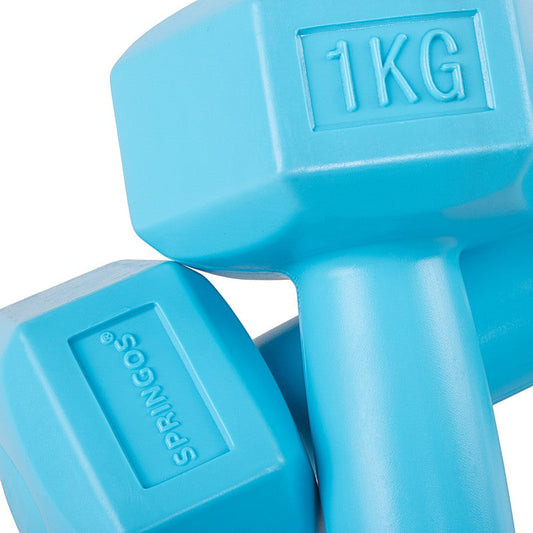 Dumbbell Set - 1 KG - Blauw - Oefengewichten