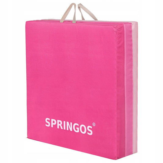 Fitnessmat | 3 Delig | 180 x 60 x 5.5 cm | Roze Tinten