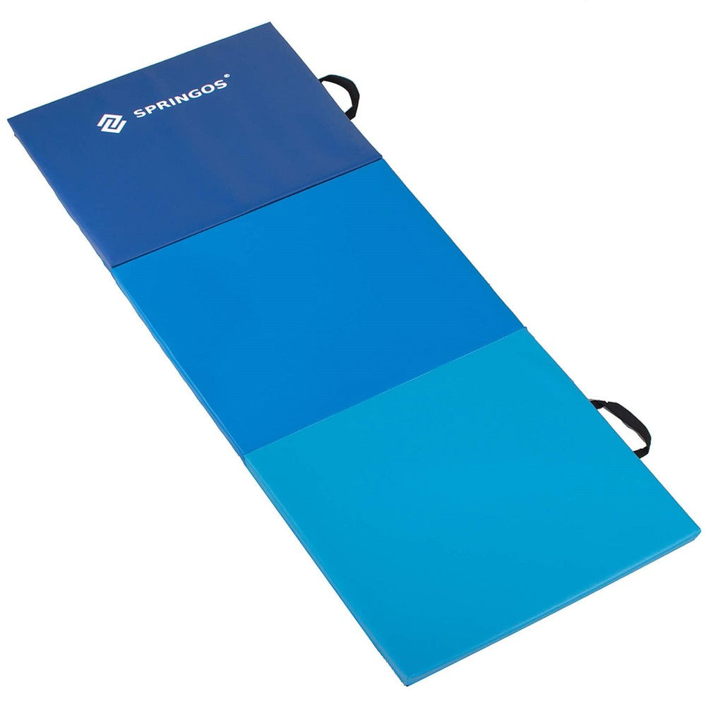 Fitnessmat | 3 Delig | 180 x 60 x 5.5 cm | Blauw
