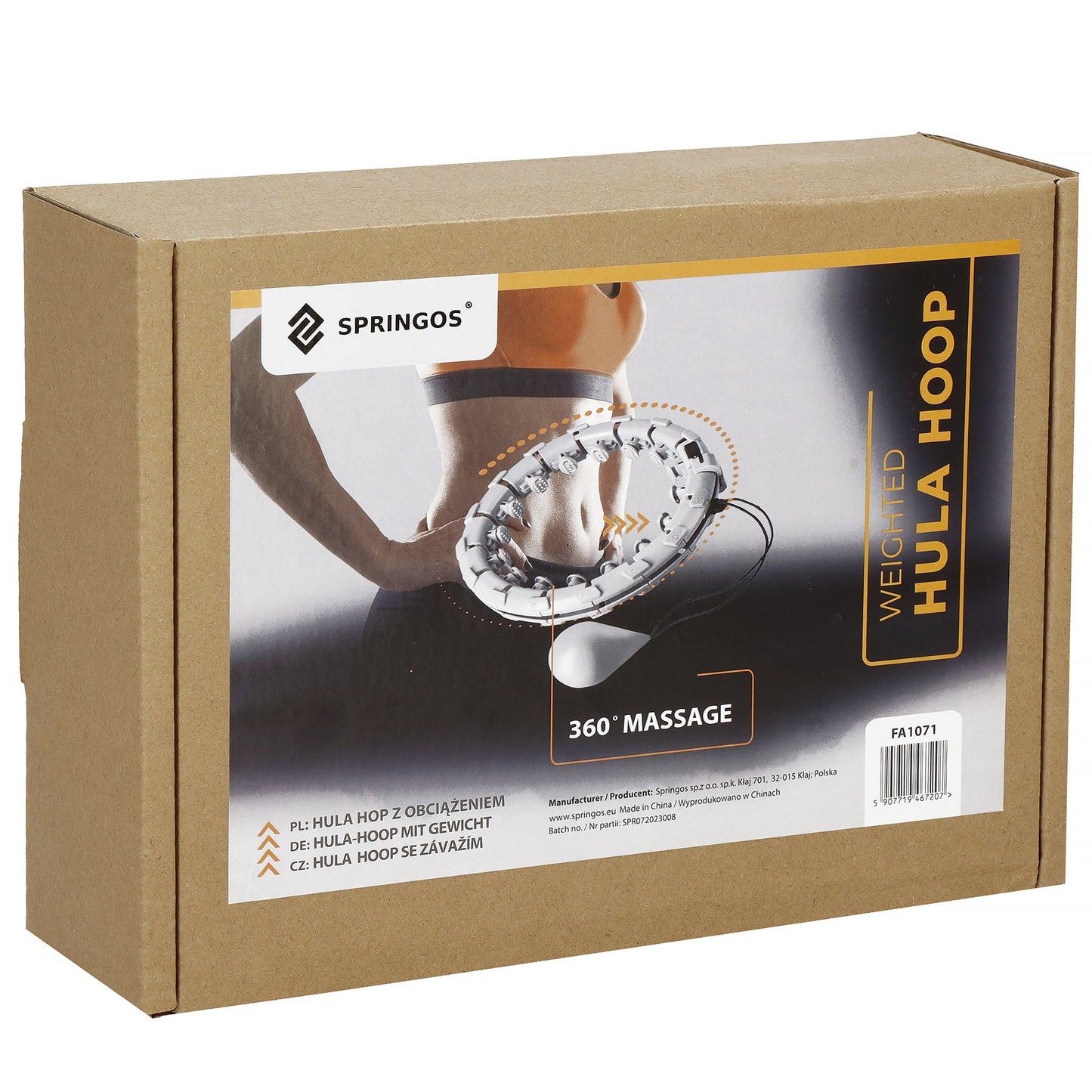 Hoelahoep - Hoepel - Fitness - Verstelbaar - Cardiotraining - Massage - Blauw