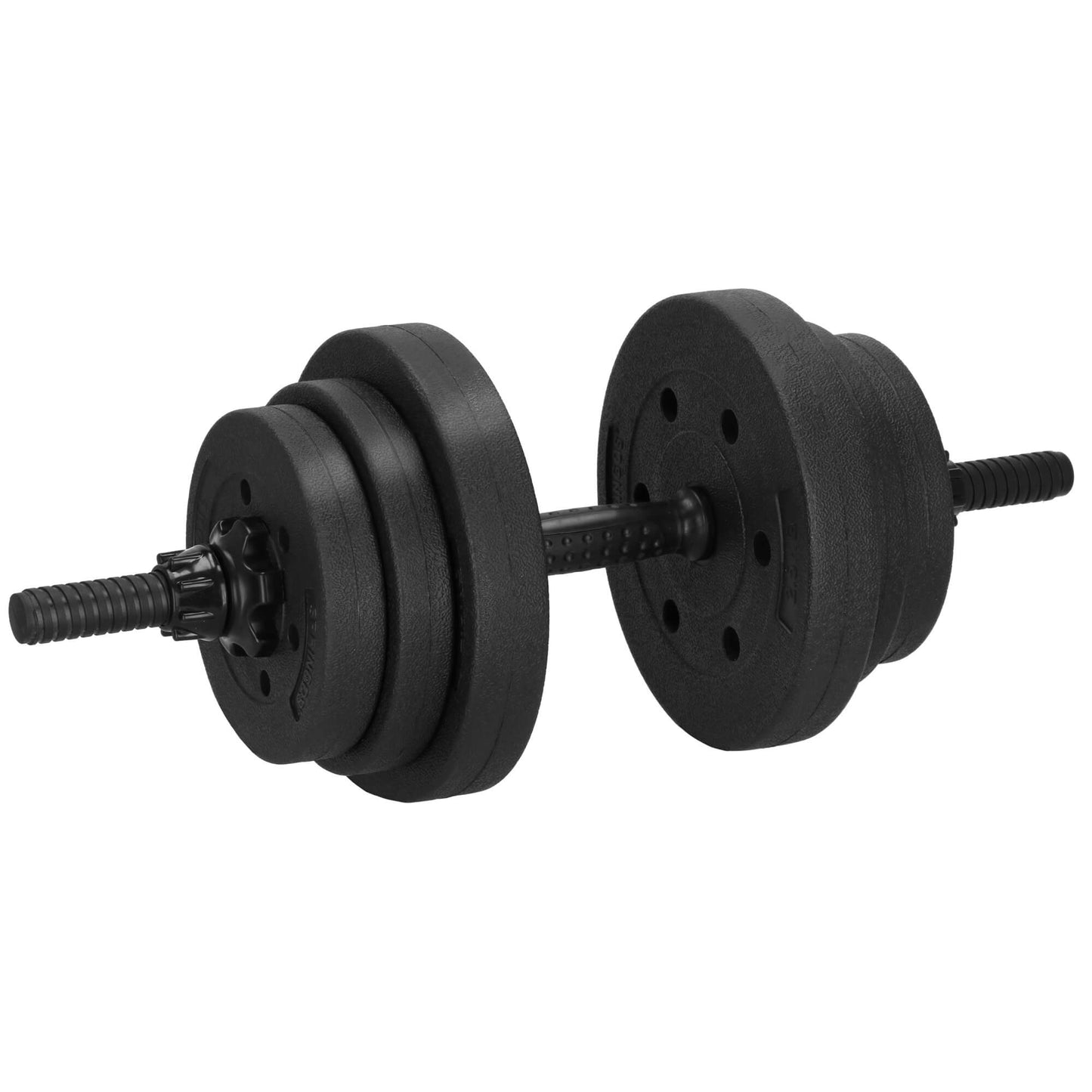 Dumbellset - 30 KG - Halter Verlengstuk - Verstelbaar - Complete Set - Thuis Sporten - Zwart