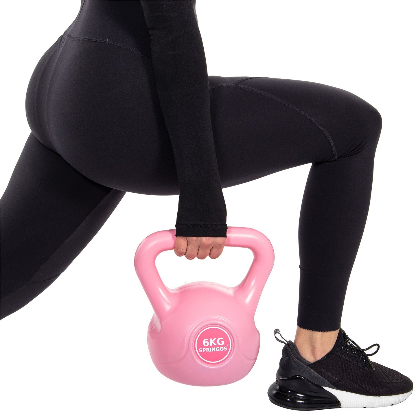 PVC Kettle Bell | Kettlebell | 6 kg | Roze