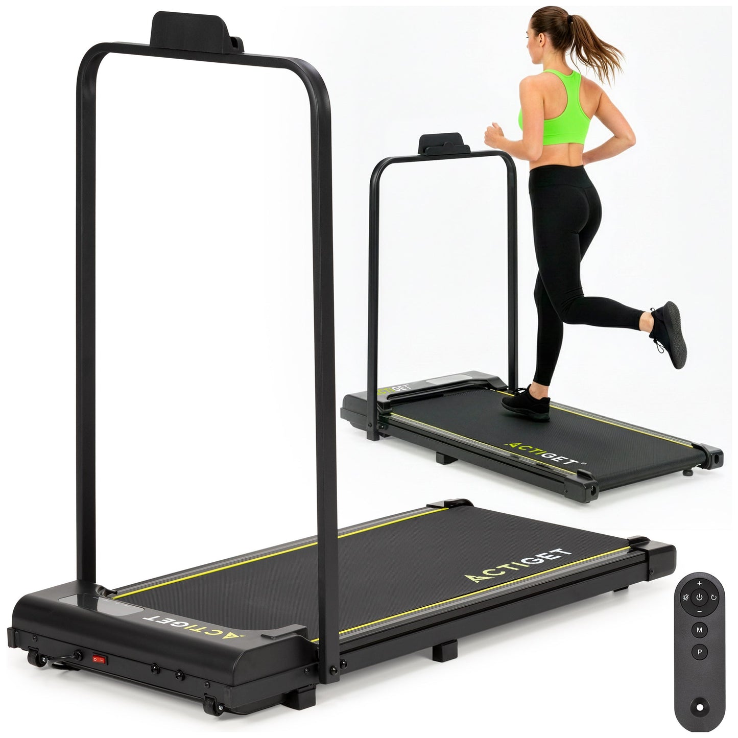 Loopband - 1-6 KM/U - Inklapbaar - Wandelband - Afstandsbediening - Telefoonhouder - Smeerolie - 102 x 48 x 98 CM - 0,75 PK Motor