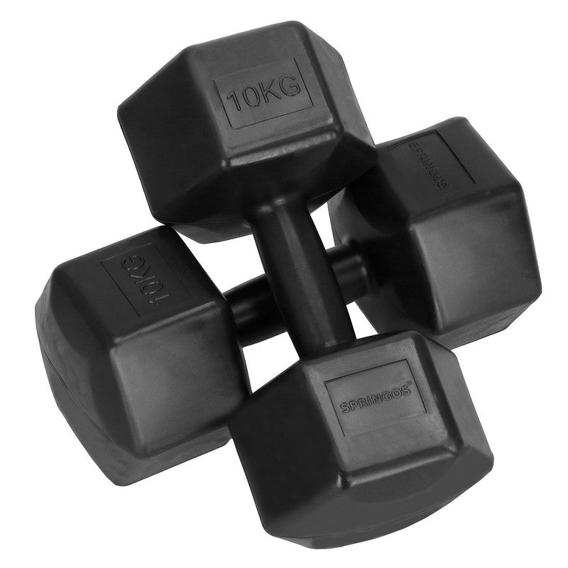 Dumbbell Set - 2 X 10 KG - Zwart