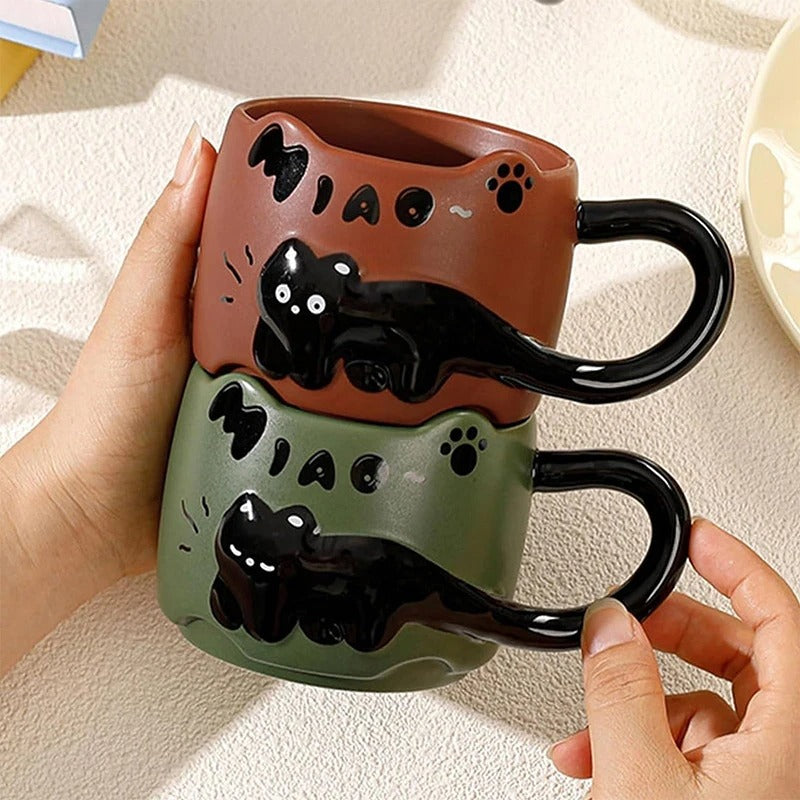 Stapelbare Keramische Kattenmokjes