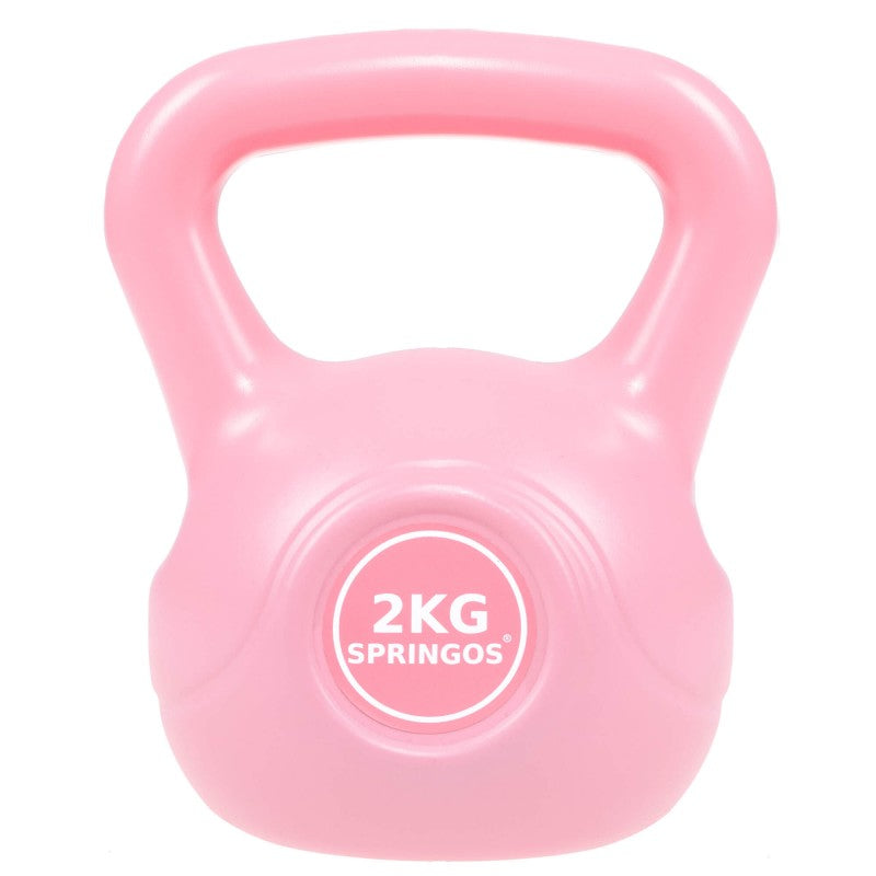 PVC Kettle Bell | Kettlebell | 2 kg | Roze