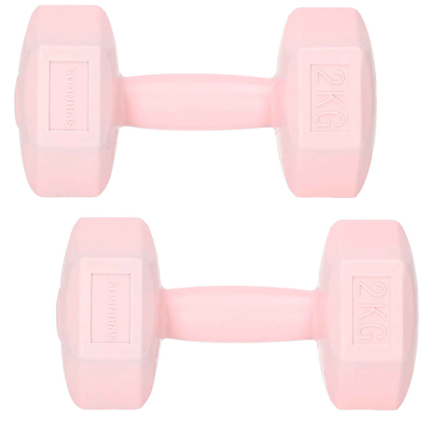 Dumbbell Set - 2 KG - Roze - Oefengewichten