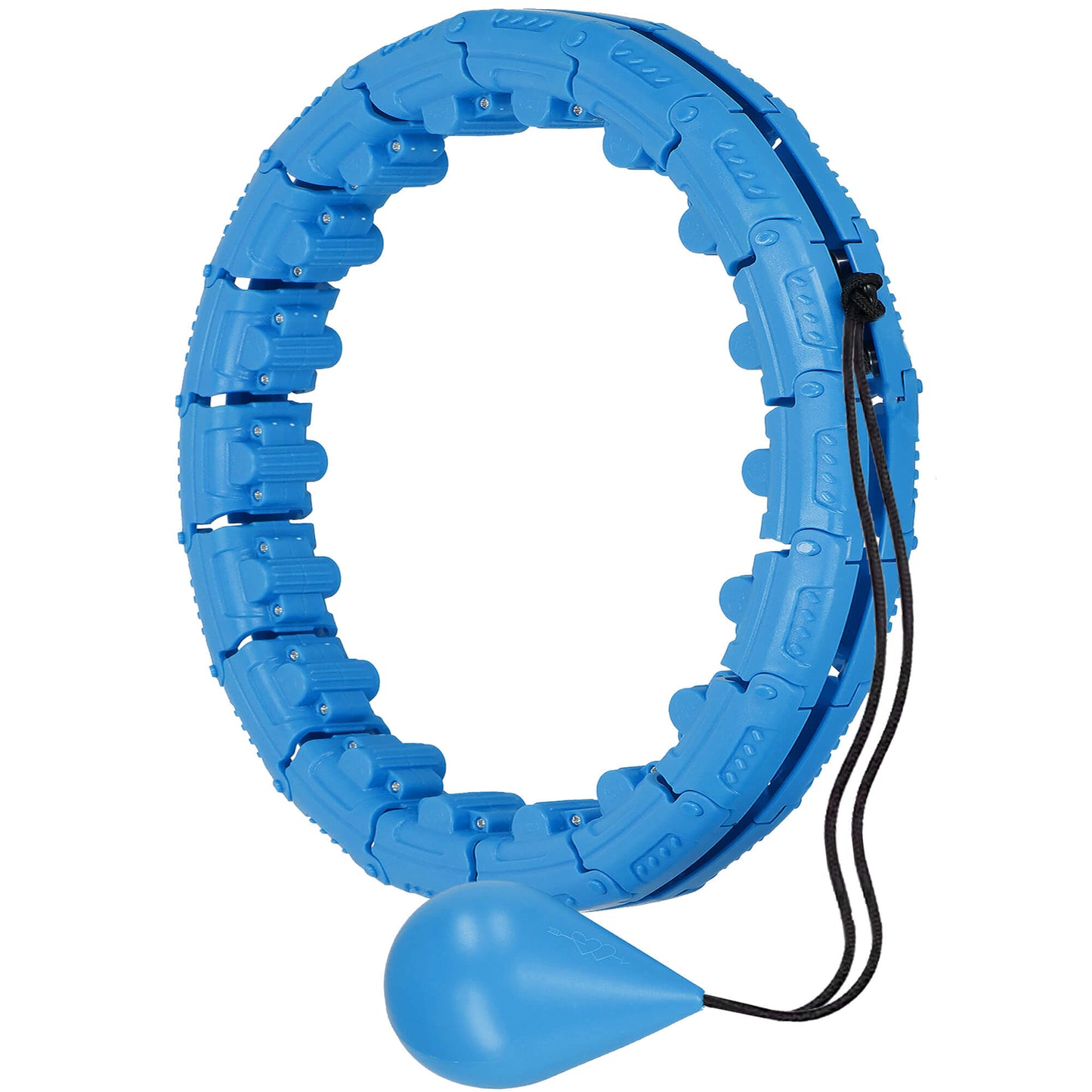 Hoelahoep - Hoepel - Fitness - Verstelbaar - Cardiotraining - Massage - Blauw