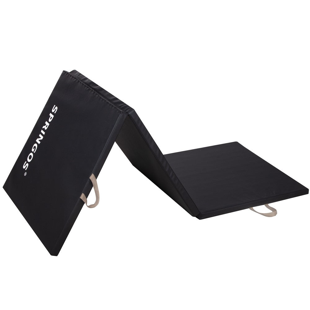 Fitnessmat | 3 Delig | 180 x 60 x 3 cm | Zwart