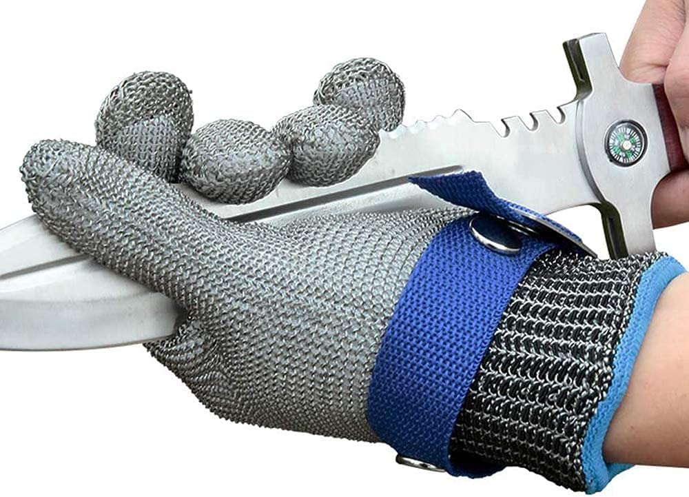 Metaalmesh Handschoenen van voedselveilig roestvrij staal