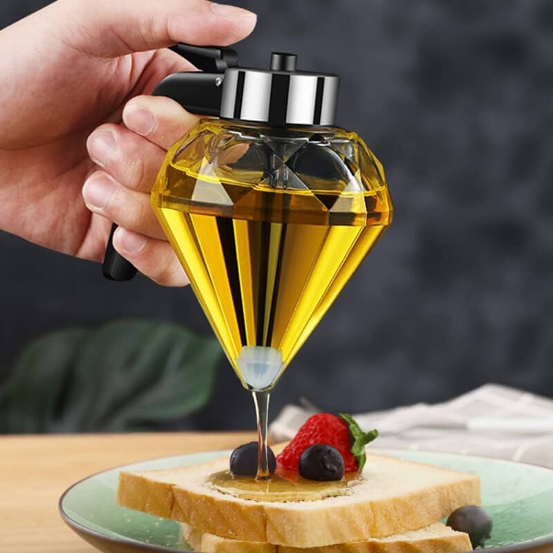 Glazen Oliedispenser Diamantvorm