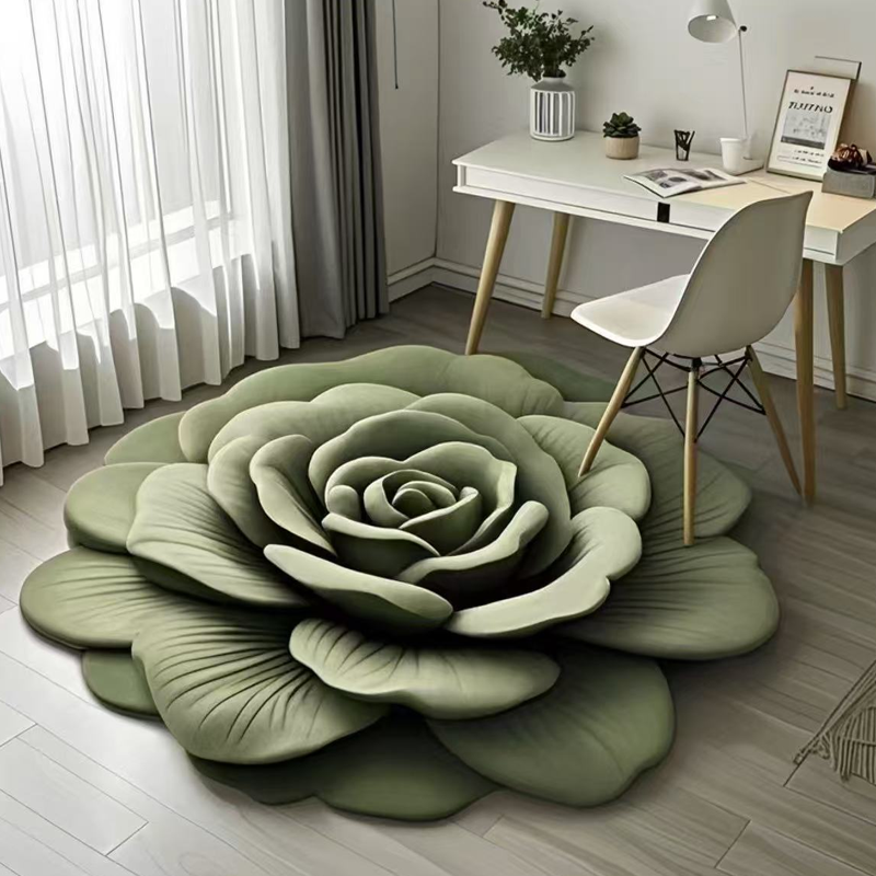 Bloemen Pluche Vloermat