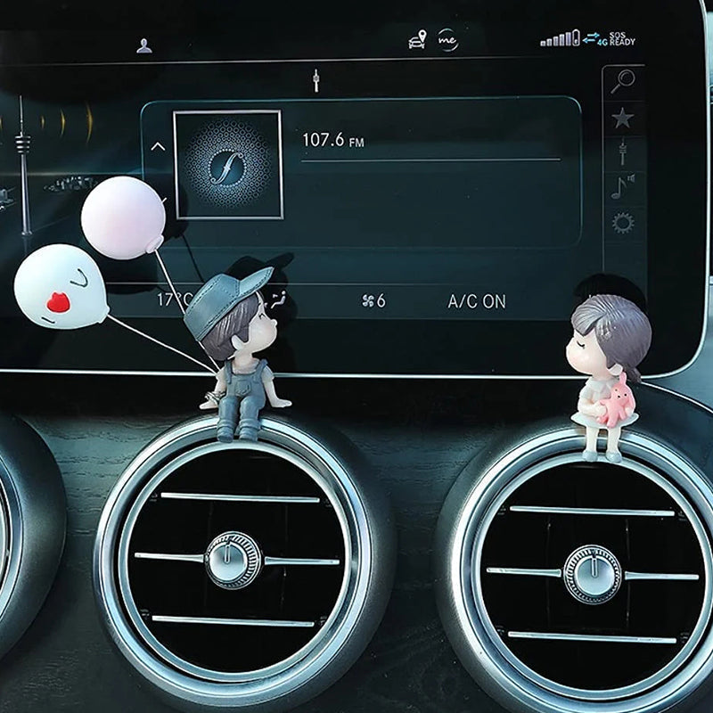 Gelukkig Stel Popjes Auto Versiering