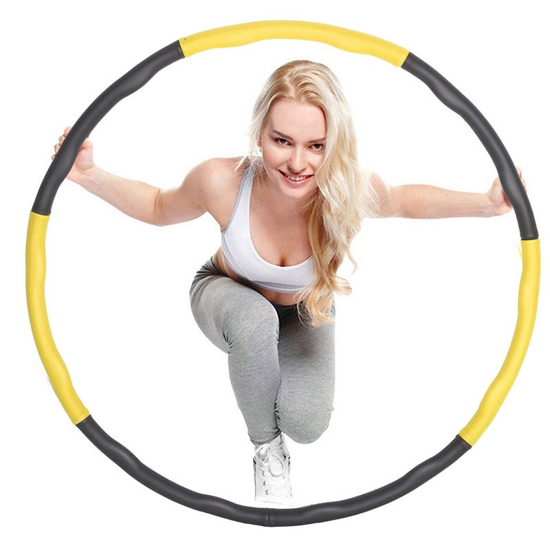 Fitness Hoelahoep | 83 cm | Geel/Grijs