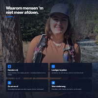 Voordelen: handen vrij, lastiger te jatten, zo om en af, voor onderweg