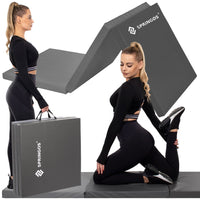 Fitnessmat | 3 Delig | 180 x 60 x 5.5 cm | Grijs Tinten