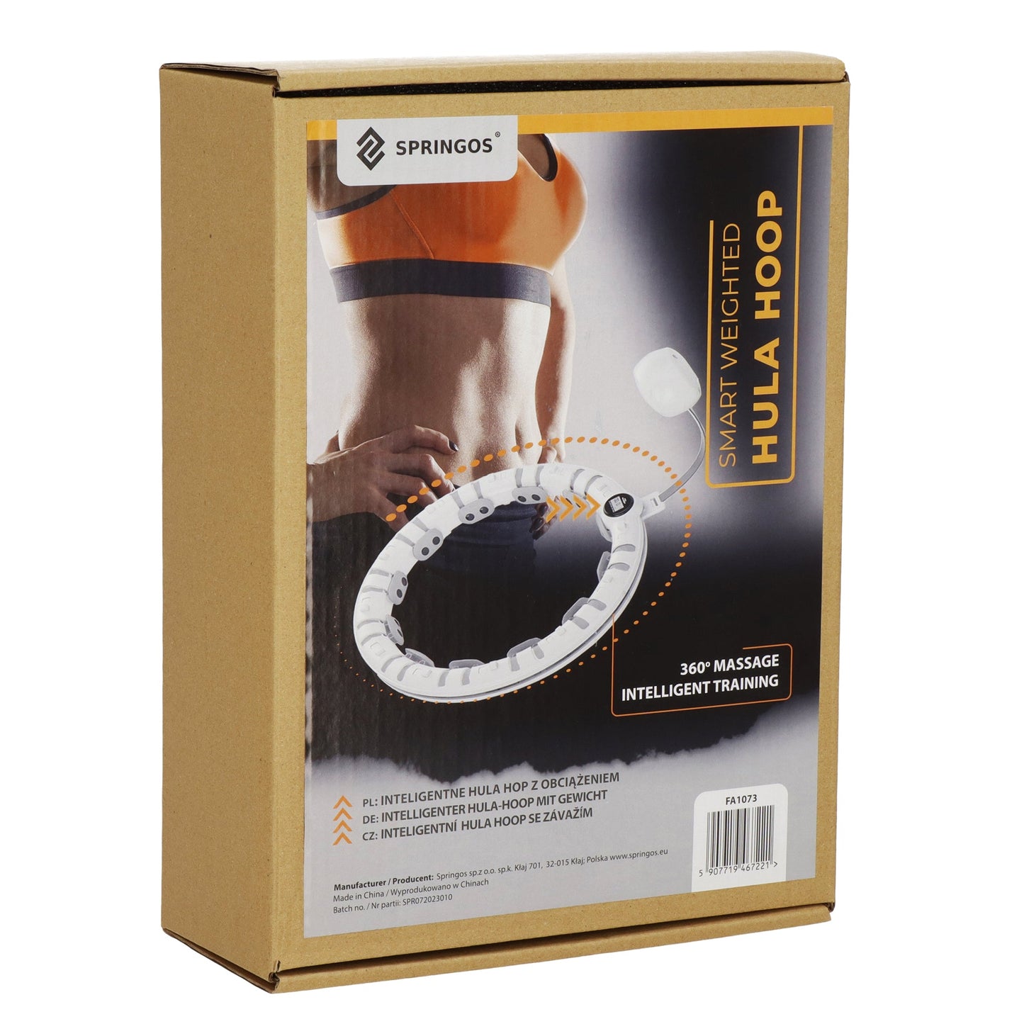 Hoelahoep - Hoepel - Fitness  - Verstelbaar - Cardiotraining - Massage - Grijstinten