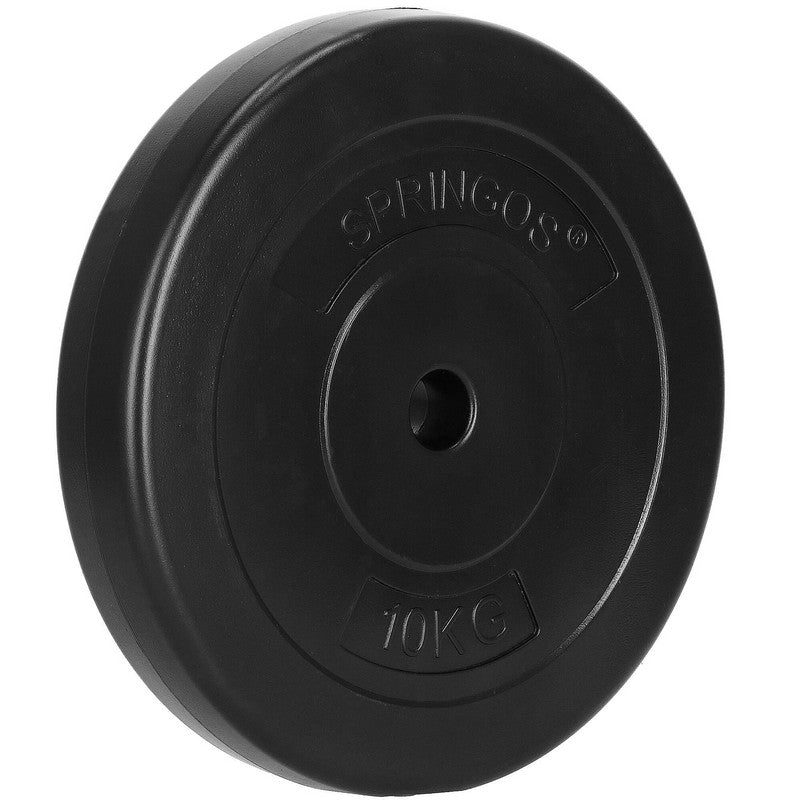 Halterschijven | 2 x 10 kg | 2 x 5 kg | Kunststof | Zwart