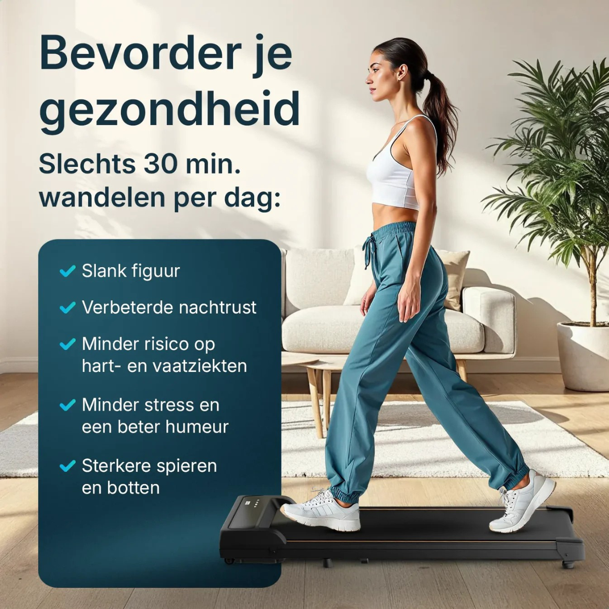 Ferosi 3-in-1 Compacte Loopband - 1-6 km/h