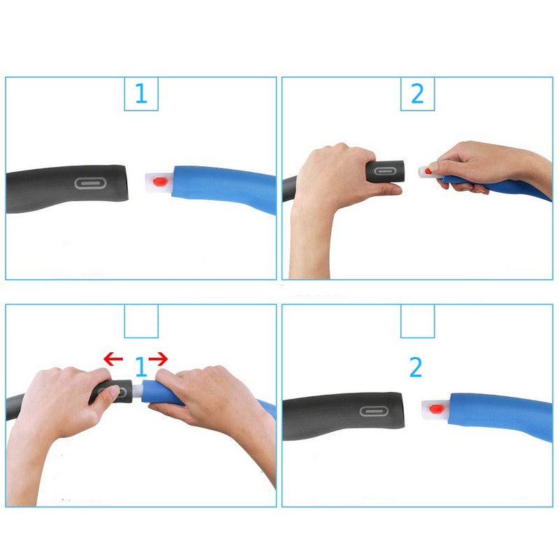 Fitness Hoelahoep | 100 cm | Blauw/Grijs