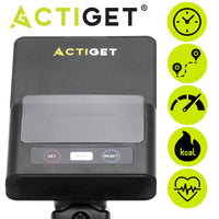 Hometrainer - 8 Weerstandsniveaus - Inclusief Hartslagmeter, Display, Telefoonhouder, Transportwielen - Max 130 KG