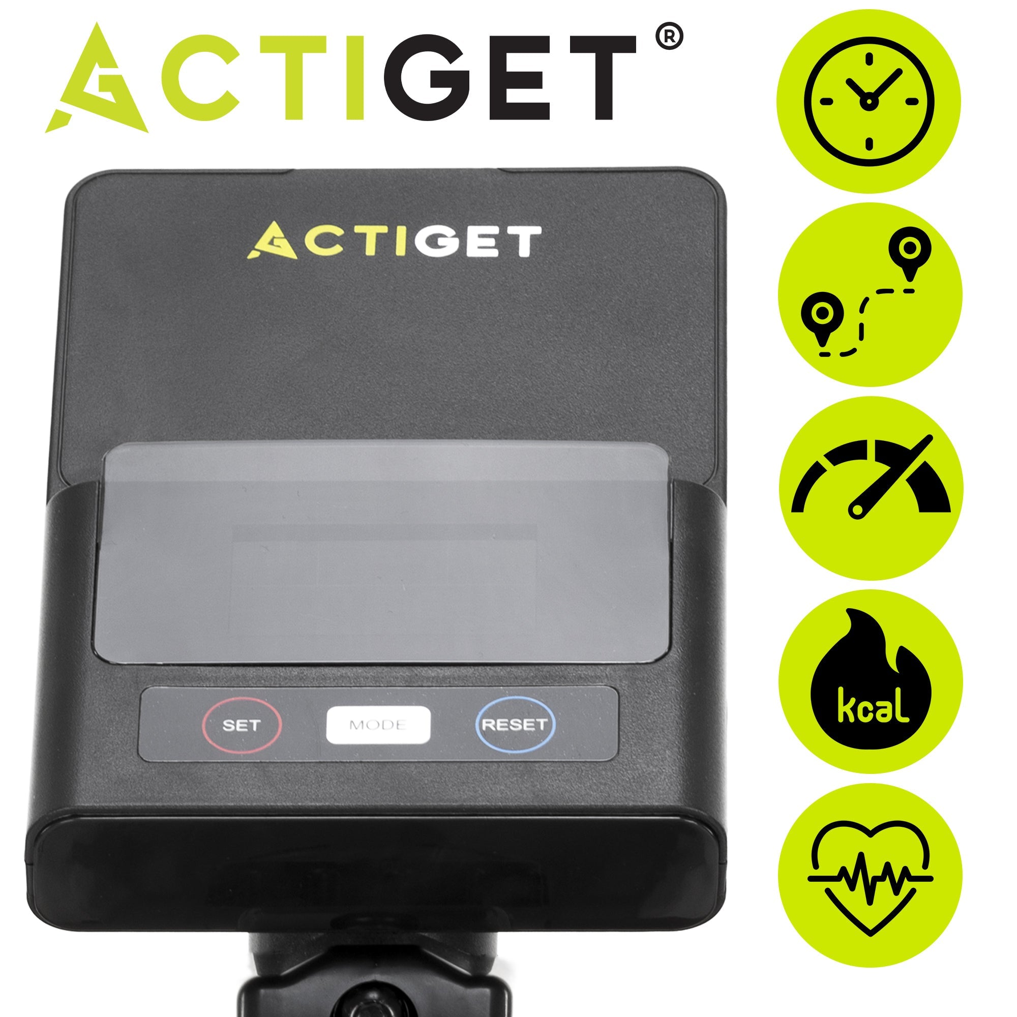 Hometrainer - 8 Weerstandsniveaus - Inclusief Hartslagmeter, Display, Telefoonhouder, Transportwielen - Max 130 KG