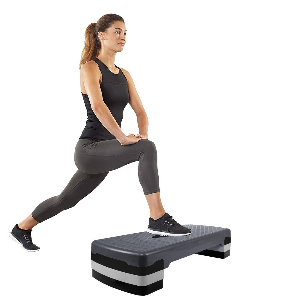 Aerobic Stepper | Verstelbaar | Grijs/Zwart