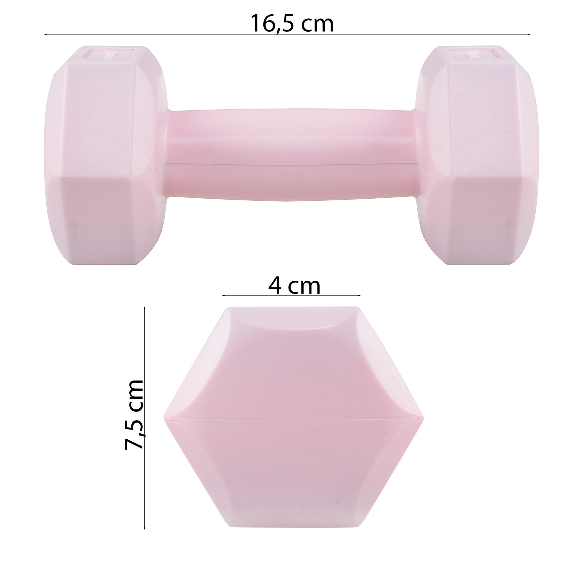 Dumbbell Set - 0.5 KG -  Roze - Oefengewichten