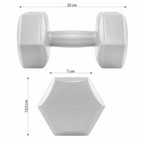 Dumbbell Set - 4 KG - Lichtgrijs - Oefengewichten